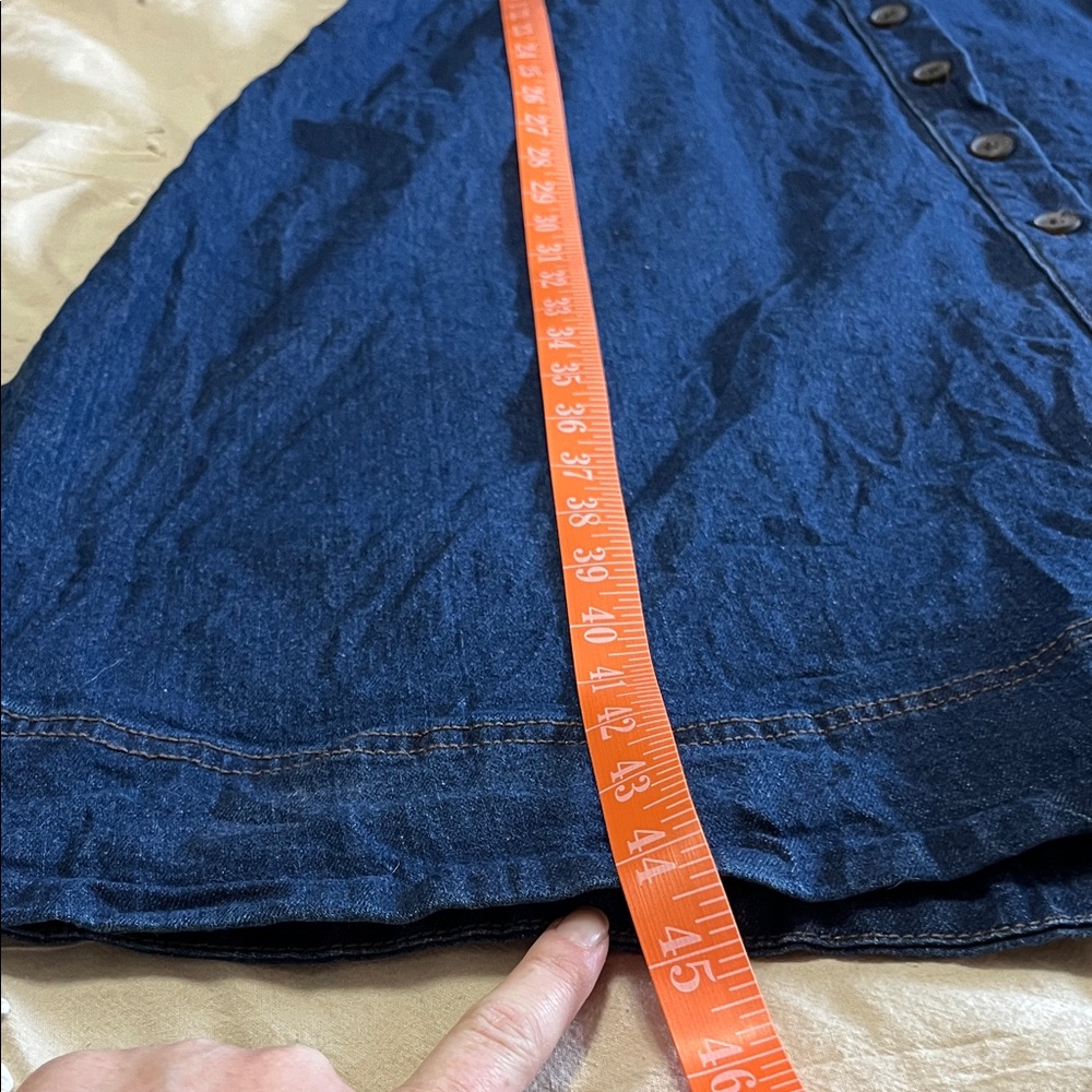 Universal Thread Blue Denim Midi Summer Dress - Picture 4 of 6